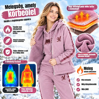 🔥【Nadrág + Pulóver + Kabát】Új 2026-os őszi/téli sport lezser szett, bélelt és vastag.