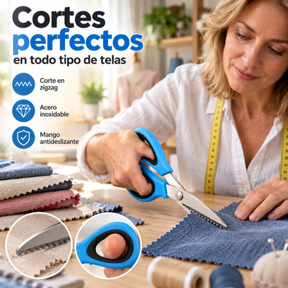 🔥Compra 1 y llévate 1 gratis✂️ Tijeras dentadas profesionales – Tijeras de tela afiladas y dentadas