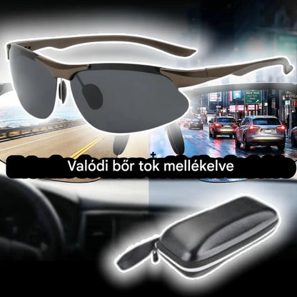 🕶️ Polarizált fotokromatikus nappali és éjszakai vezetési szemüveg 🚗