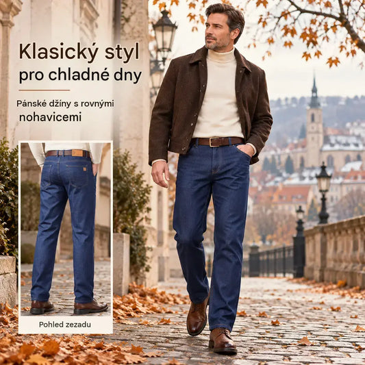 🔥🔥 【60–110 kg】👖👖 Pánské džíny ve velkých velikostech – jednoduché, ležérní a univerzální