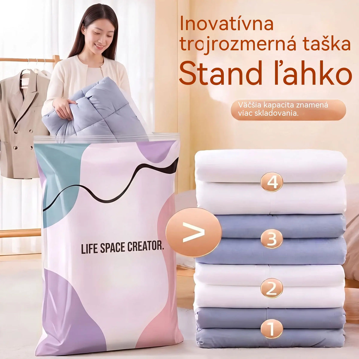 🧳 5 artículos por solo 35 € 💨 Bolsas de almacenamiento al vacío grandes y flexibles: No necesitan bomba de aire, son a prueba de fugas, ideales para ahorrar espacio en tu maleta y en casa ✈️