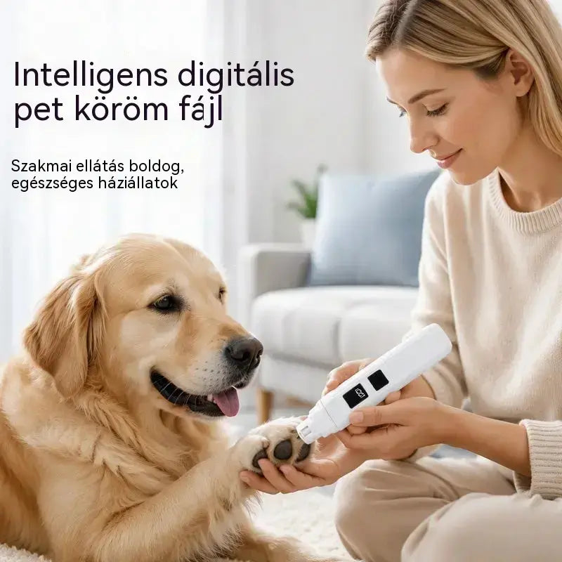 🔥【úgy fogy, mint a forró sütemény】🐱🐶 Elektromos kisállat körömreszelő LED tápellátásjelzővel