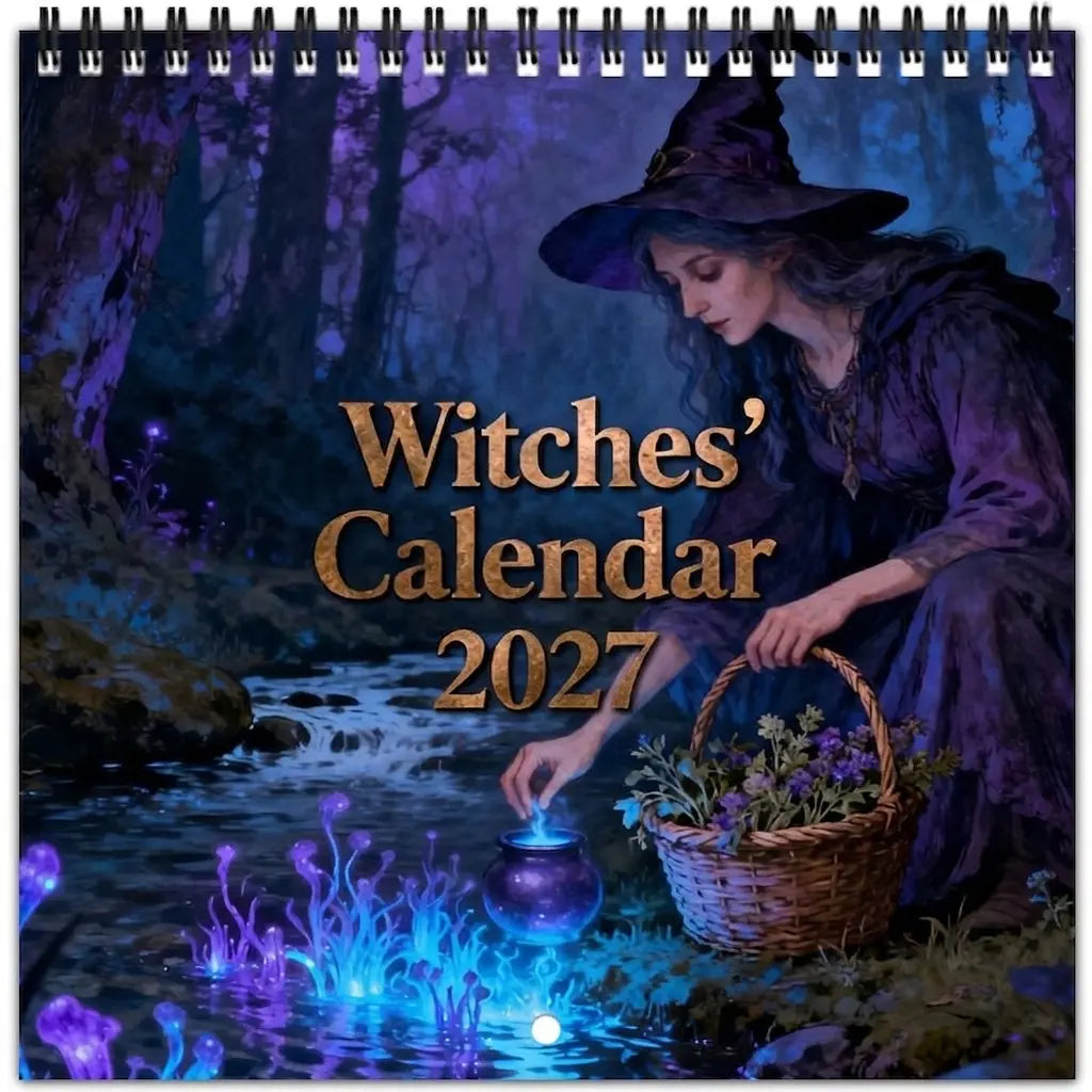 Calendario de Brujas Místicas 2027 🌙 12 meses de ilustraciones encantadoras de brujas