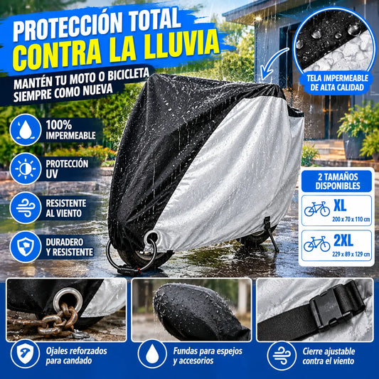 ⏳🔥¡50% DE DESCUENTO POR TIEMPO LIMITADO! ⏰Funda impermeable y antipolvo para bicicleta 190T para protección al aire libre🚴