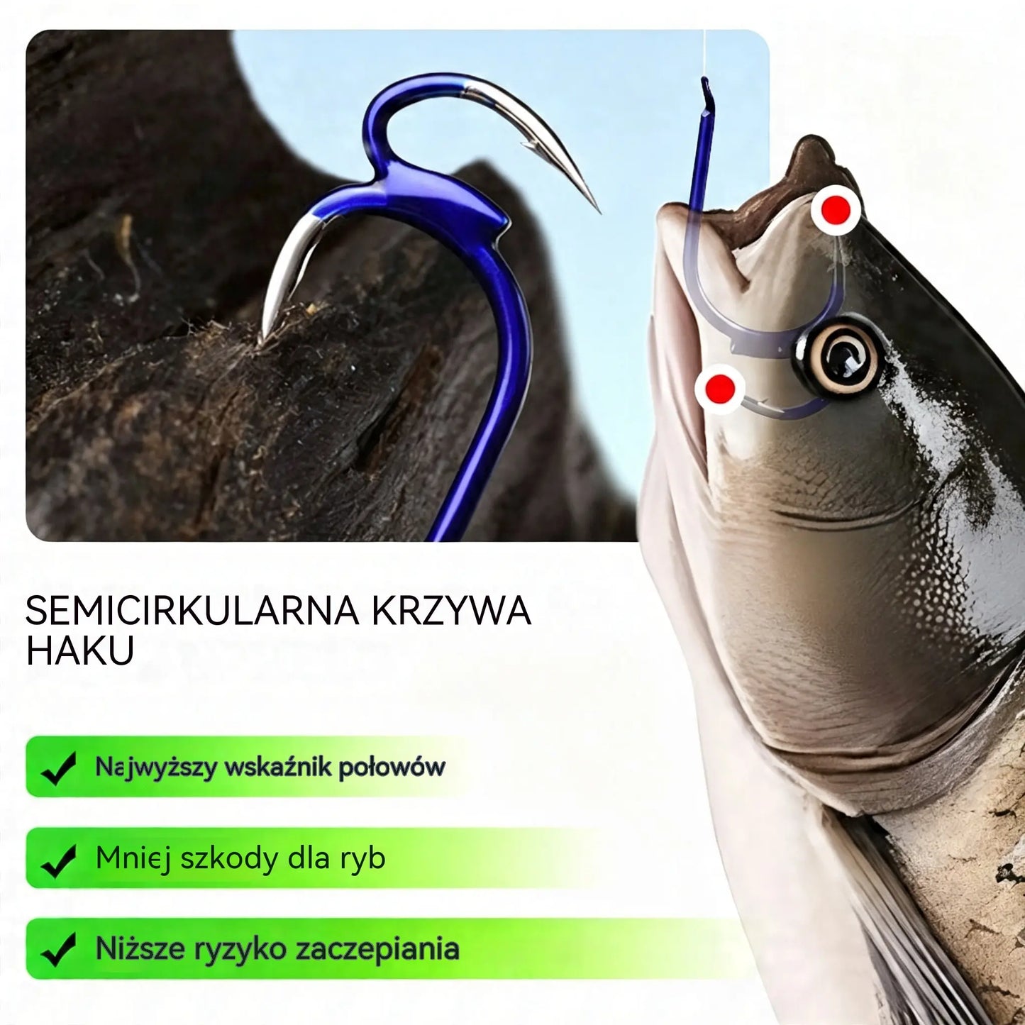 🔥 Kup 1, a 1 dostaniesz gratis ❤️‍🔥 (20 sztuk) Ultra ostre klasyczne podwójne haczyki wędkarskie