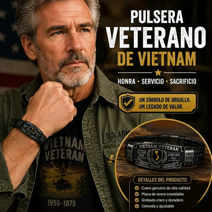 ✝💥49% de descuento, último día de la promoción: Pulsera de Honor para Veteranos