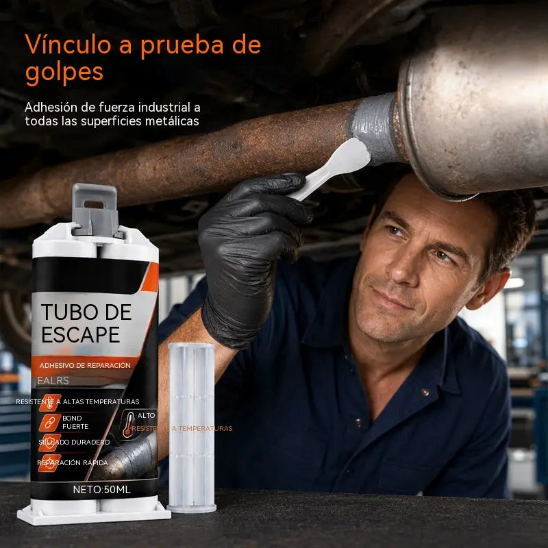 🥳💞 ¡Más de 50.000 unidades vendidas! ⭐🔧 Masilla reparadora de escapes para altas temperaturas: formulada especialmente para acero; ofrece una unión fuerte y duradera que resiste el calor extremo y las vibraciones. 🚗✅