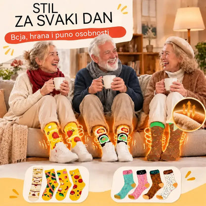 🧶🧦【4 para 25 eura】Zabavne čarape za gurmane | Nosite svoju omiljenu hranu na nogama!|Zabavne i udobne za nošenje.