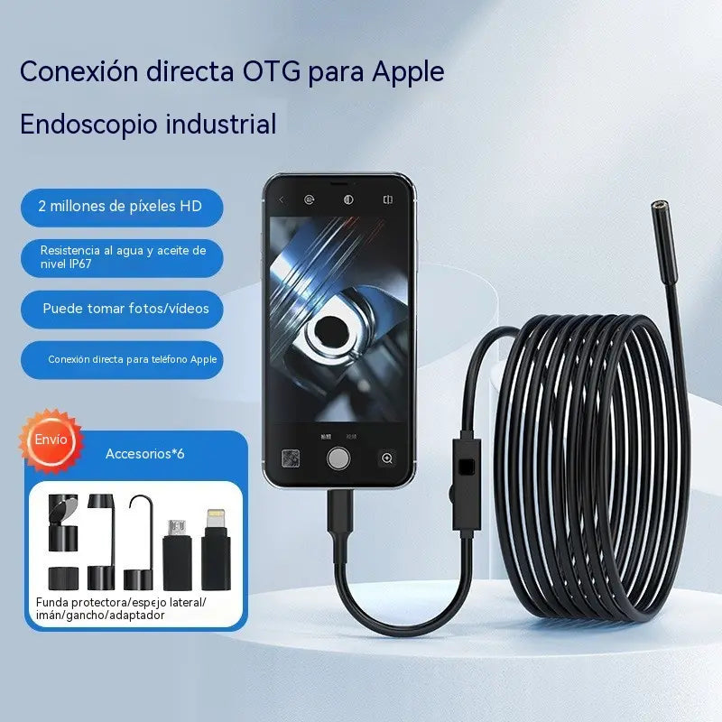 ⏳¡50 % de descuento por tiempo limitado! 🔍 Cámara endoscópica HD resistente al agua para Android y iPhone