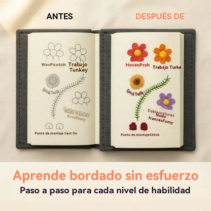 📖Libro de costura, 🧵✨Un libro de muestras de costura para entusiastas del bordado de lino