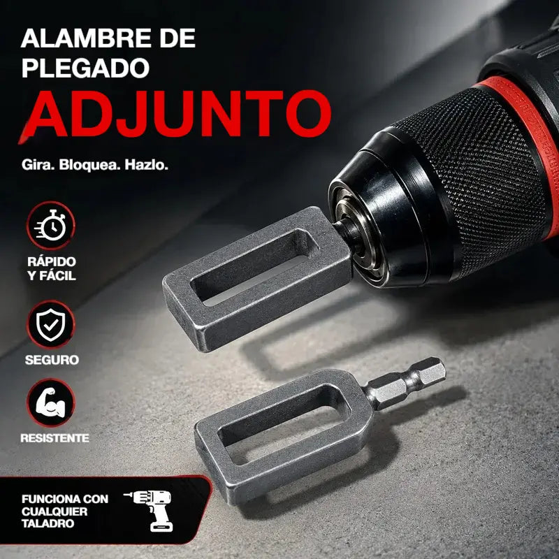 🧰🛠【3 piezas por 26 euros】 Herramienta para torcer alambre de acero para taladro: accesorio para torcer alambre de ajuste rápido y corte automático.