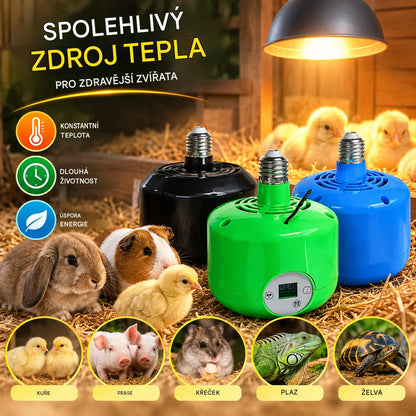 🌈Inteligentní vyhřívací lampa s konstantní teplotou pro domácí mazlíčky pro chov