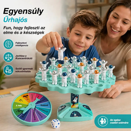 ✨🎁 Űrhajós Egyensúlyozó Interaktív Oktatójáték Szülőknek és Gyermekeknek