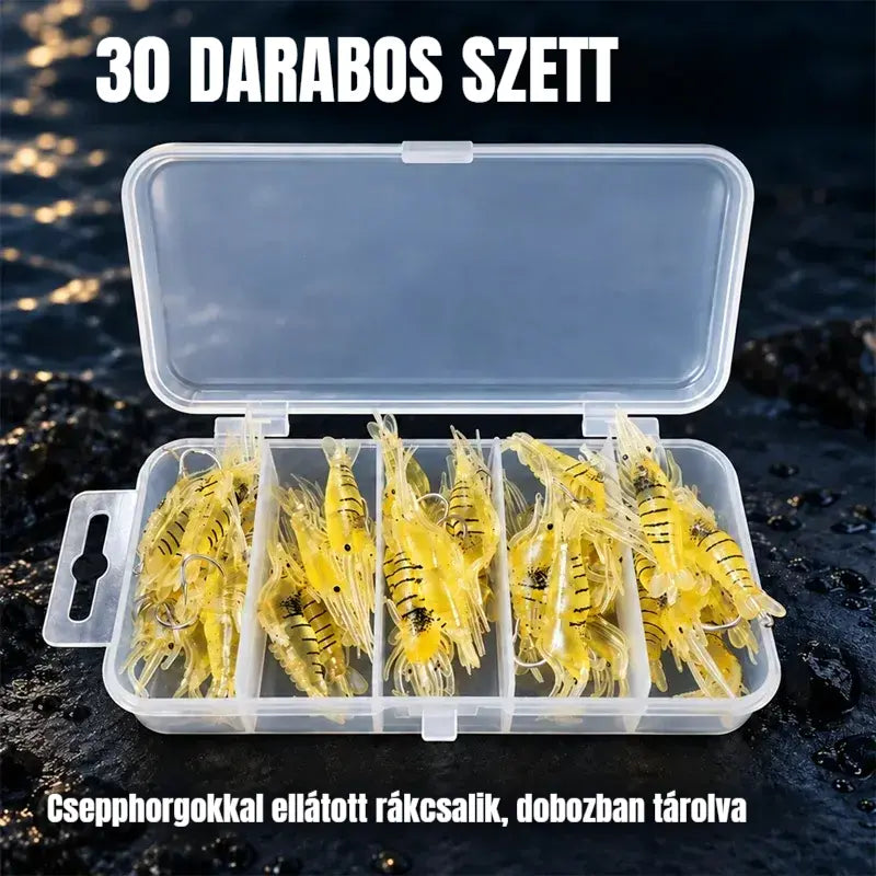 ⏰ Korlátozott ideig tartó féláras ajánlat ✨ Bionikus, puha garnéla műcsali | Rendkívül élethű, természetes mozgással; szakadásálló és tartós; édesvízi és sósvízi horgászathoz egyaránt alkalmas 🎣