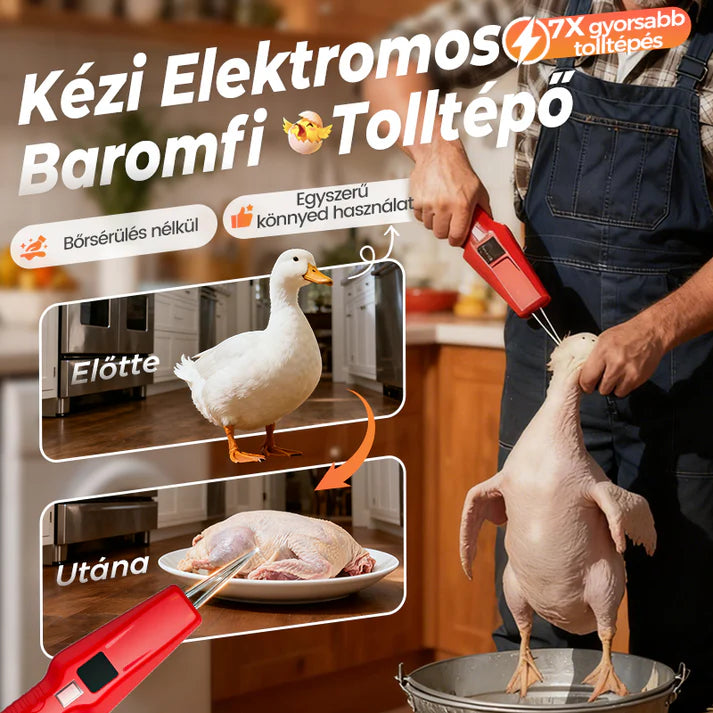 🛒【45% KEDVEZMÉNY】🦆🦆 Elektromos baromfiszőrtelenítő｜Nagy hatékonyságú szőrtelenítés, idő- és energiamegtakarítás