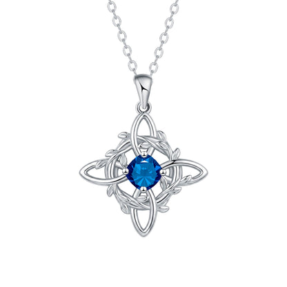 【Compra 1 y llévate 1 gratis】2 pieza 26 euros💥Collar místico de nudo de bruja con piedra de nacimiento 🔮💞 Protege a tus seres queridos