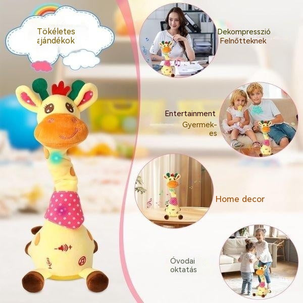 🦒👼Egy interaktív plüss zsiráf, 🎵egy aranyos kis társ, aki veled énekel.