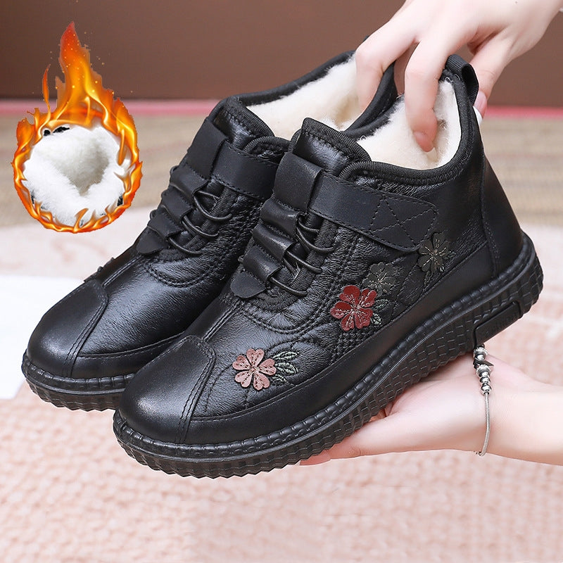 😍 【36–42-es méret】 ✨ Meleg, plüssbéléses téli csizma puha, csúszásmentes talppal a maximális kényelemért