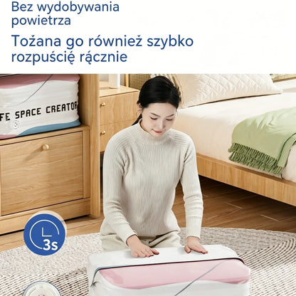 👕📦【Zestaw 5 sztuk! 22 zł / sztuka】Worki próżniowe do kompresji ubrań, nie wymagają pompki | Dwuwarstwowy pasek uszczelniający o pogrubionej konstrukcji zapobiegający pękaniu i przeciekaniu.