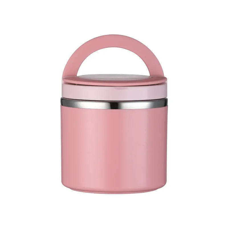 🔥【Compra uno y llévate otro gratis】🔥【650 ml】🥗 Fiambrera térmica portátil de acero inoxidable reforzado de grado alimentario