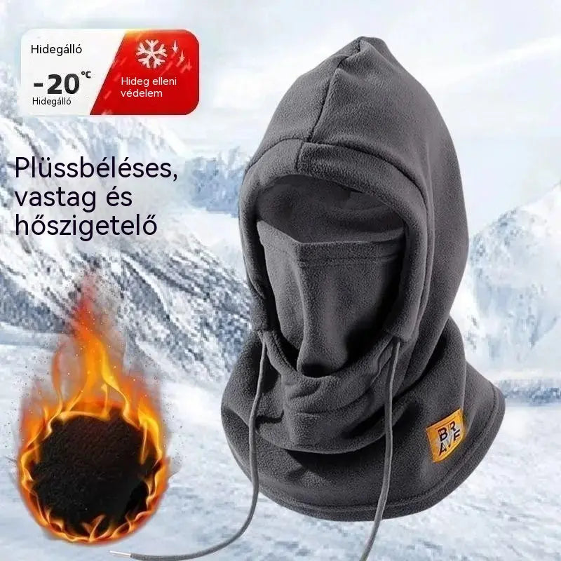 🔥【Vásárolj 1-et, kapsz 1-et ingyen】❄️ Teljes takarást biztosító, polárbéléses termikus sapka, amely akár -20 Celsius-fokig is melegen tart. ⛷️ Ideális síeléshez, motorozáshoz és szabadtéri tevékenységekhez.