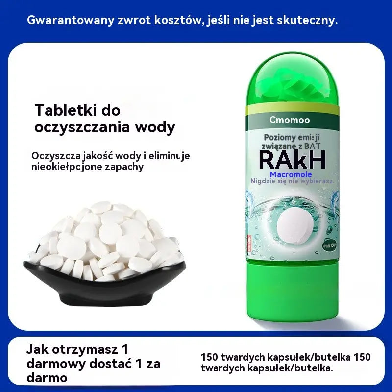 【Kup 1, a 1 dostaniesz gratis】💦🐟Tabletki oczyszczające polimery ｜Szybko usuwają chlor i stabilizują wodę ｜Podmiana wody w akwarium bez osadzania się wody