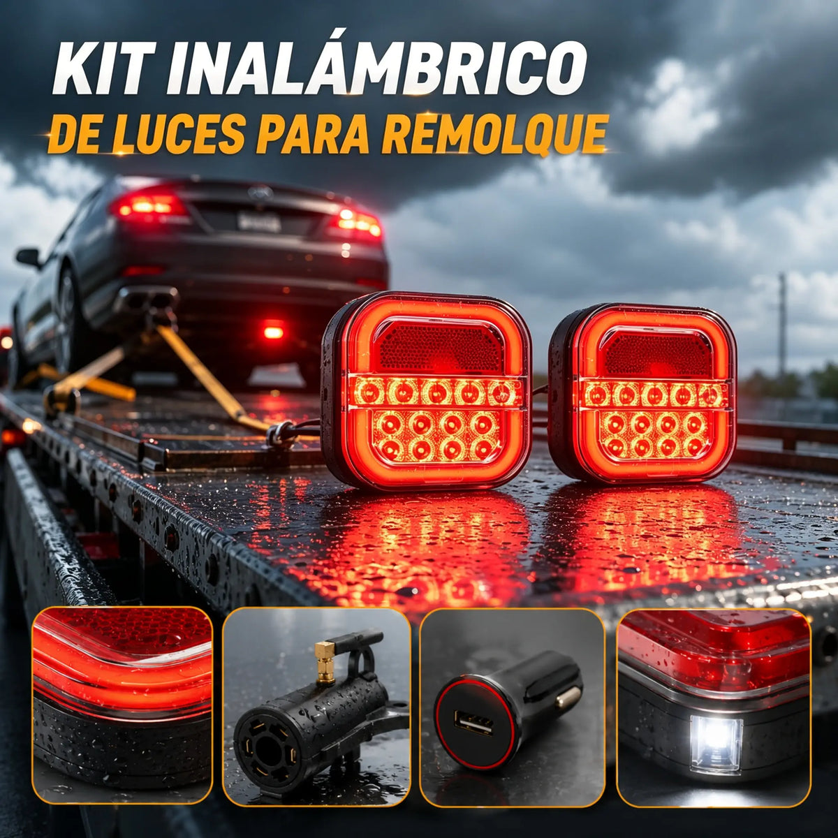 🔥【30% OFF】🚦【Universal 12V/24V】🚦 Luces LED para remolque de coche