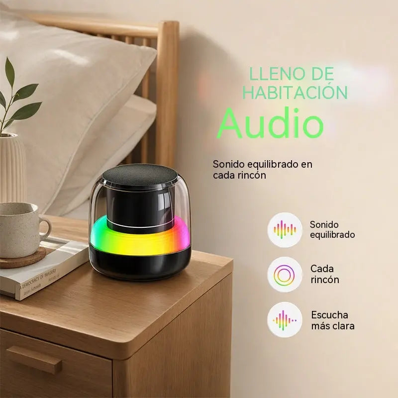 🎵🎶🔊Altavoz Bluetooth portátil con luz RGB