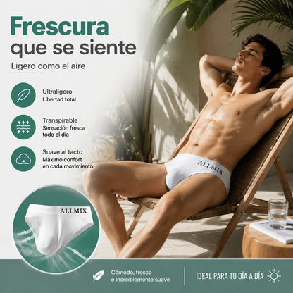 🔥【5PCS 】Tanga sin costuras de cintura baja de seda de hielo sexy