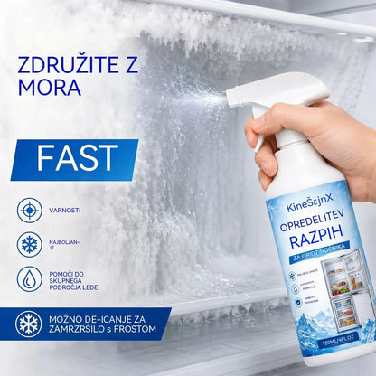 🔥【2 steklenički za 23 EUR】❄️ Novo sredstvo za odmrzovanje 2026 🧡 Hitro odstranite led iz zamrzovalnika
