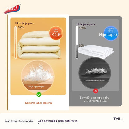 【56*80 cm】【Set od 5 dijelova】 Vakuumske vrećice za pohranu velikog kapaciteta koje se mogu stisnuti: Nije potrebna zračna pumpa, nepropusne su, idealne za uštedu prostora u koferu i domu