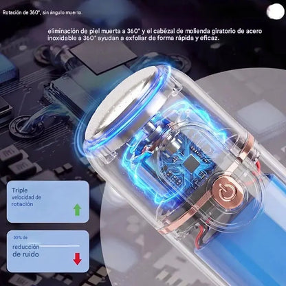 Nueva rueda eléctrica compacta 5 en 1 para pedicura automática.