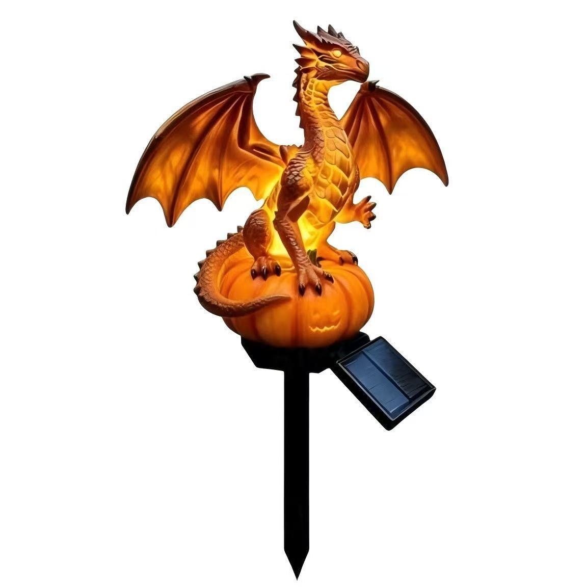 🐉Dragon Legacy napelemes kerti lámpa – Aranyparázs kiadás