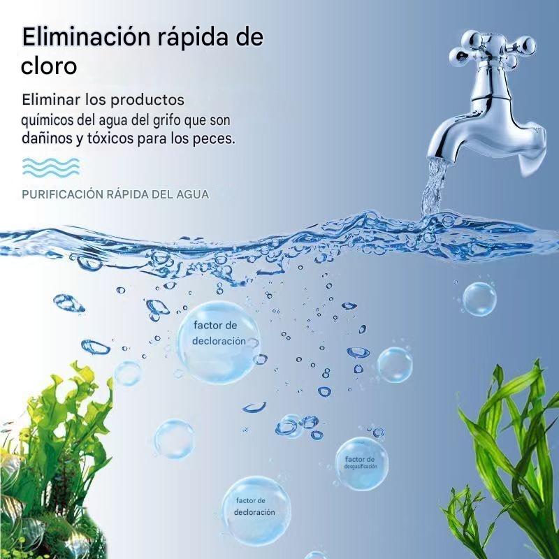 🐟【300 tabletas】💧 Tabletas efervescentes para limpiar el agua de acuarios y estanques, tabletas oxigenantes para acuarios 🔥