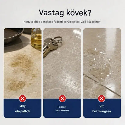 ✨ Márványtisztító és -polírozó – Gyengéden tisztít, fokozza a fényt, védi a lezárt követ ✨