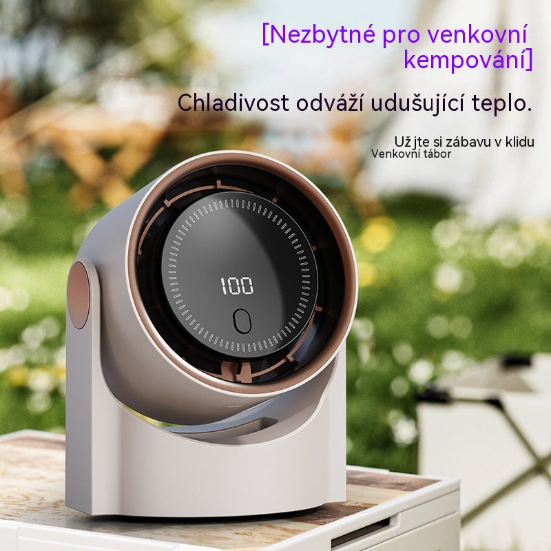 🧊🍃Nový stolní ventilátor bez lopatek ve tvaru turbíny (s možností montáže na zeď)
