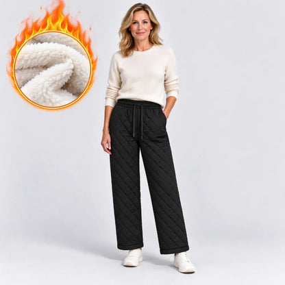 🧶👖【XS-3XL】Vízálló és szélálló, vastag polárbélésű női téli nadrág — meleg és szélálló, anélkül, hogy nagynak tűnne!