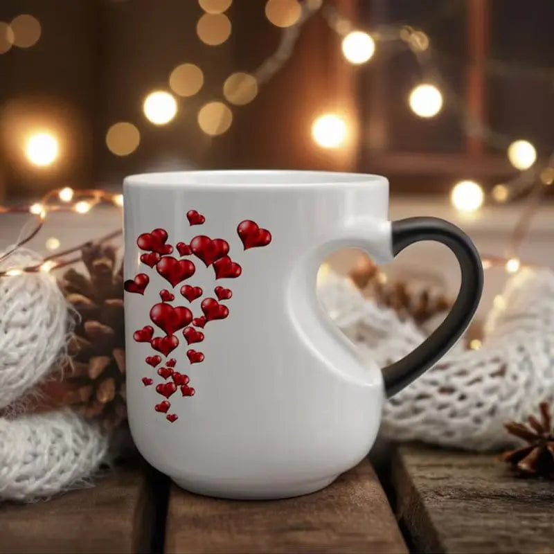 📢📢50% popusta!!! ⏰Romantična keramička šalica u obliku srca (boja se mijenja toplinom)💝✨