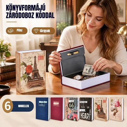 🔐📚 Könyv alakú rejtett széf