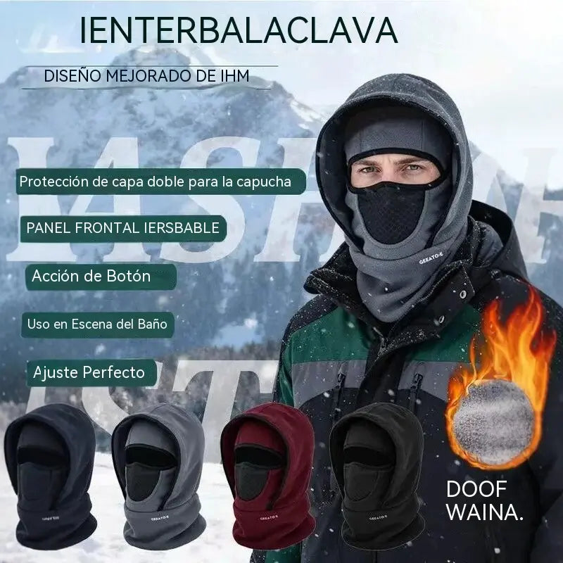 🎉🧣❄️ Kétrétegű polársapka – meleg, szélálló, és úgy tervezték, hogy az arcodat is védje; tökéletes választás télre.