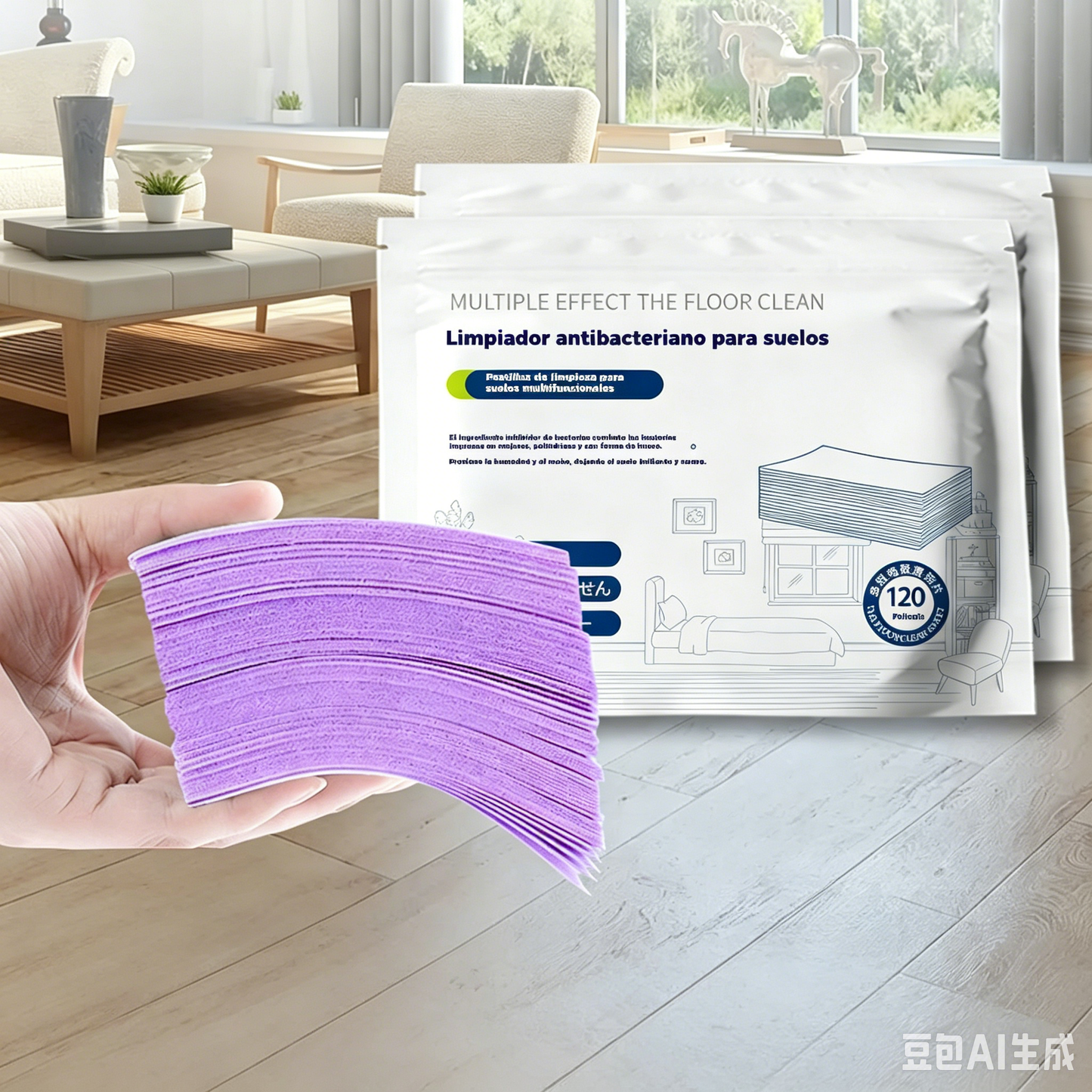🧹【¡Compra 1 y recibe 1 GRATIS!】【240 piezas 25 euros】✨ 240 unidades de pastillas limpiadoras multiusos antibacterianas y desodorizantes | Aptas para madera dura, suelos laminados, azulejos y paredes de autocaravana