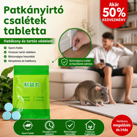 🐭🐁【50 kapszula】Erős patkányriasztó tabletták, varázslatos patkányriasztó eszköz