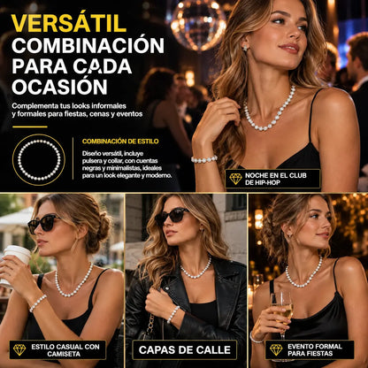💎 ¡Ahorra un impresionante 50%! ✨ Collar unisex de estilo hip-hop con pedrería y un acabado de galvanizado exquisito e impecable: un look de baile urbano que marca tendencia y refleja tu personalidad con audacia. 🎤