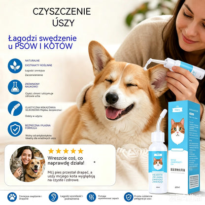 🐶【Kup 1, otrzymaj 1 gratis】【2 za 89  zł. 】🐱 Środek do czyszczenia uszu łagodzący swędzenie u psów i kotów.