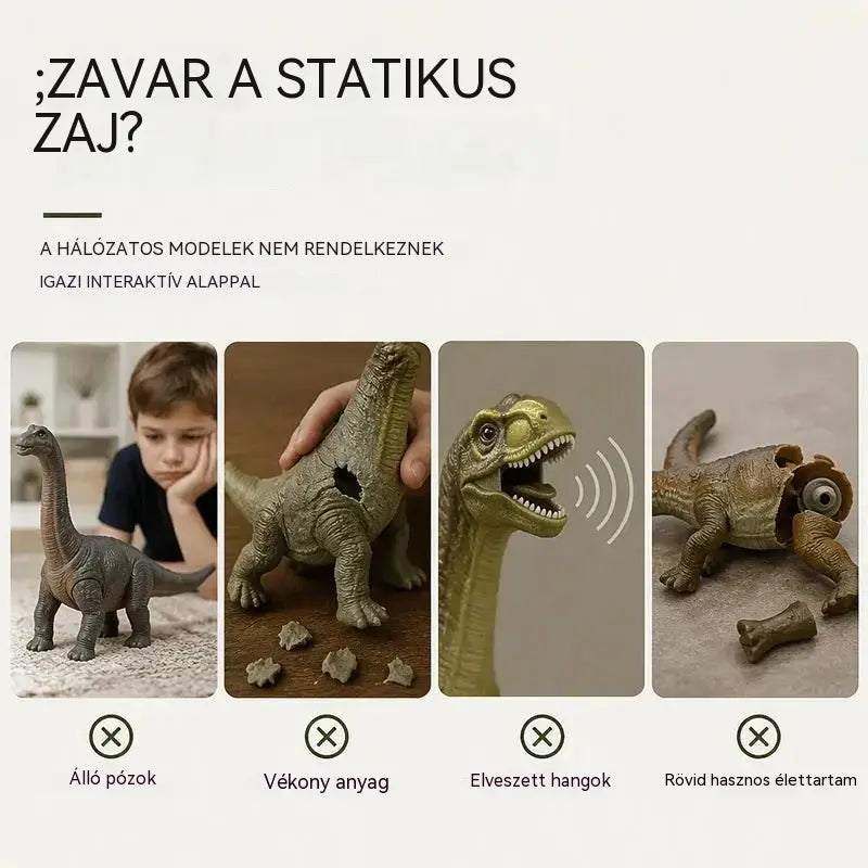 🦕 Elektromos, járó Brachiosaurus: mozgással, hanghatásokkal és LED-es világító szemekkel ellátott dinoszaurusz játék.