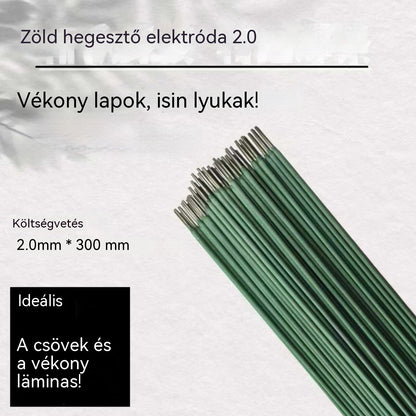 🔥【30% OFF】🟢【20 db】Zöld hegesztőelektróda 2.0 – Tökéletes vékony fémlemezhez, fúrás nem szükséges!