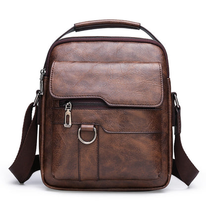 🏆【Versión de piel auténtica de primera calidad】💼Bolso de hombro vintage informal de gran capacidad para hombre