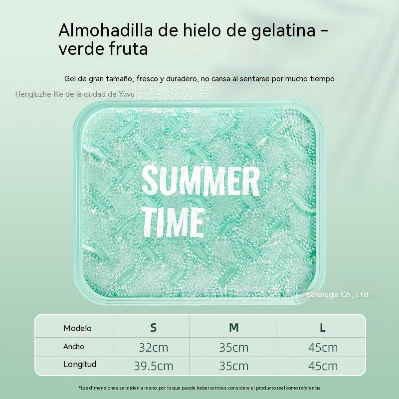 🧊🍃Cojín refrigerante de gel transpirable para el verano, sin necesidad de rellenarlo con agua