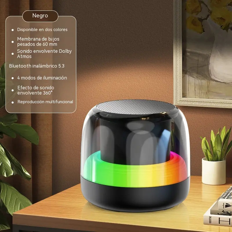 🎵🎶🔊Altavoz Bluetooth portátil con luz RGB