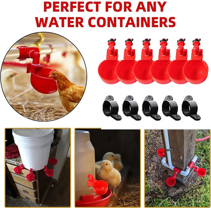 🔥【Paquete de 10】🐔Bebedero automático para aves de corral | No requiere riego manual, esencial para los criadores de pollos y patos.